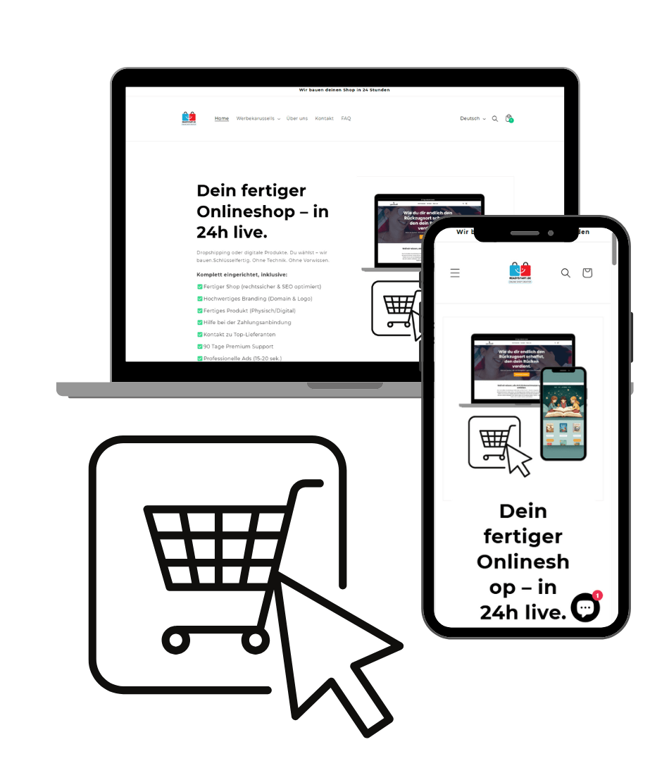 Fertiger Shop für digitale Produkte - ReadyStart.de